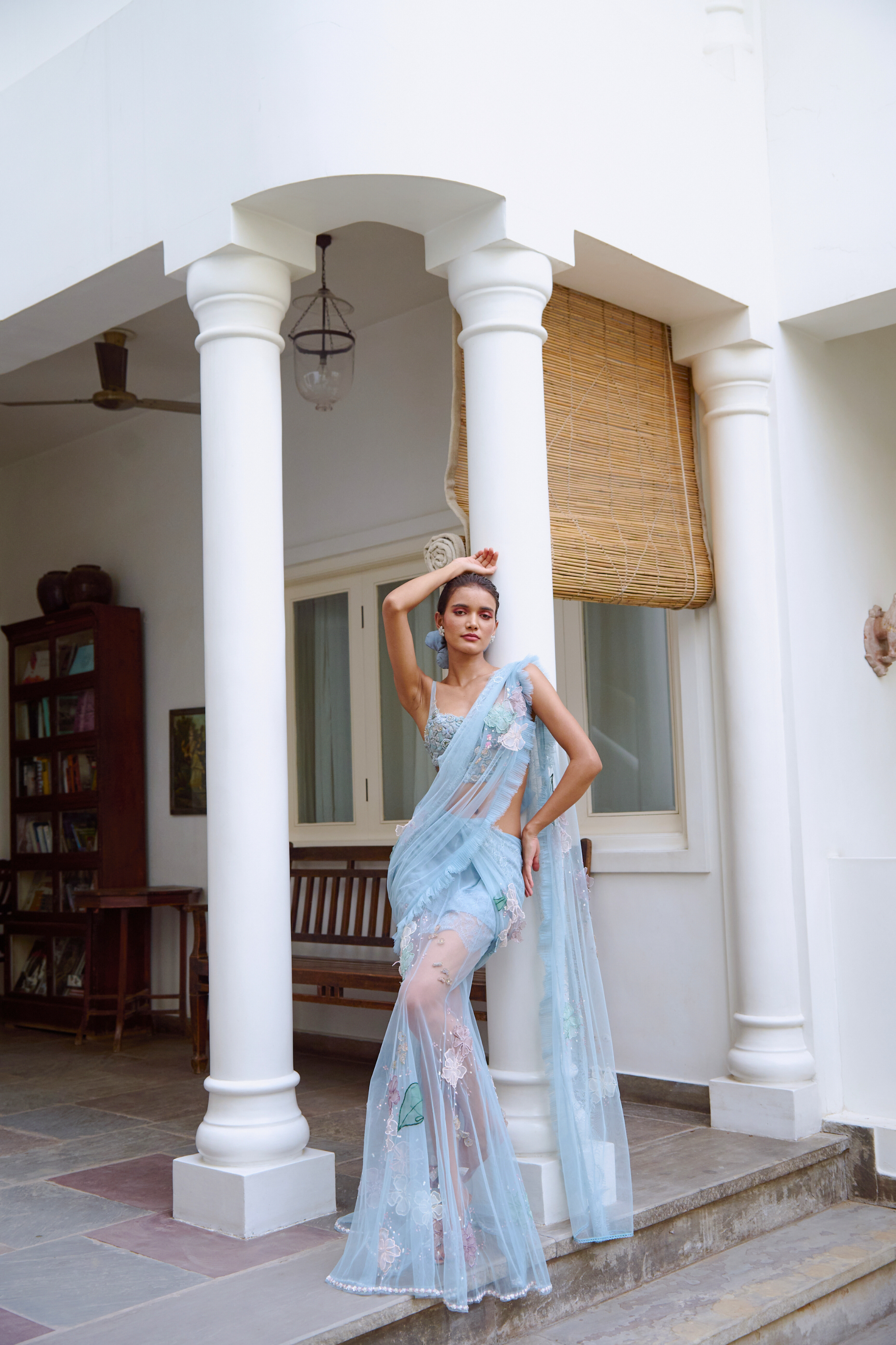 Soft girl cocktail sari XXL