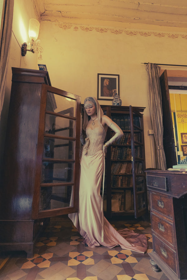 Champagne on my corset